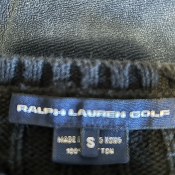 RALPH LAUREN GOLF BLACK LADIES CABLE CREW NECK SWEATER SIZE S - Picture 4 of 5